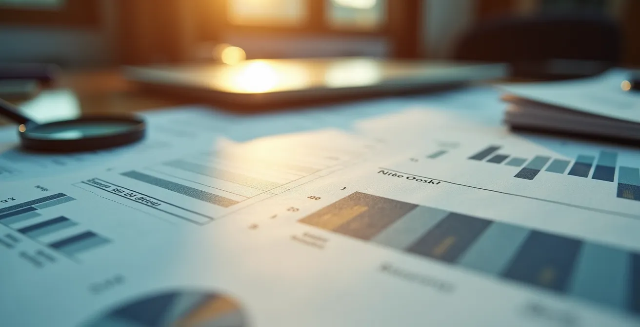 Análisis de metadatos de un documento PDF visto desde ángulo lateral