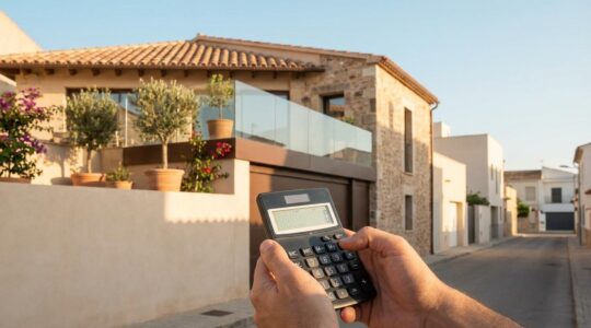 Calculadora de ITP mostrando diferentes porcentajes por comunidad autónoma en España