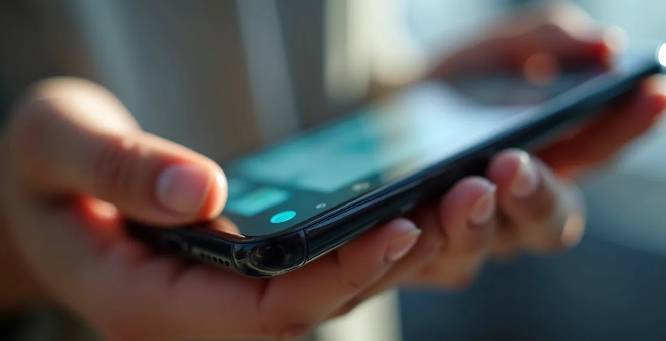 Vista de pantalla móvil configurando zonas de privacidad en cámara de seguridad