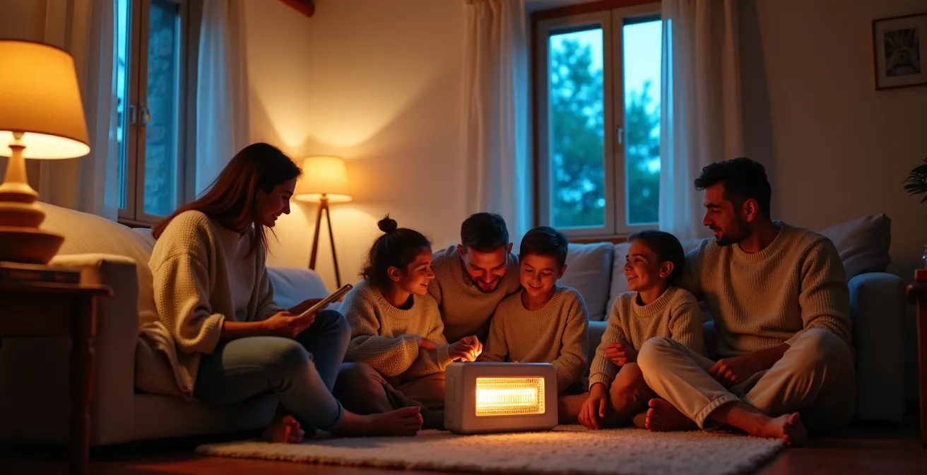 Visualización de pérdidas de calor en vivienda típica española por zonas