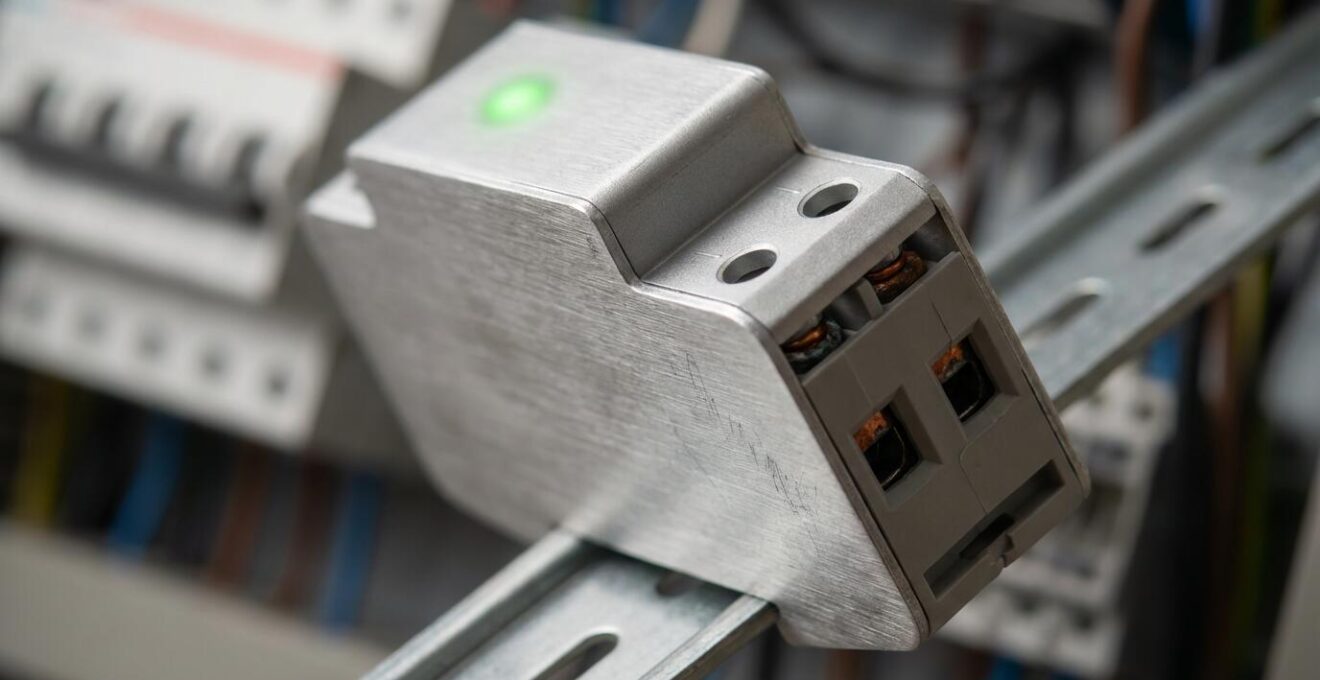 Protector de sobretensión instalado en cuadro eléctrico doméstico