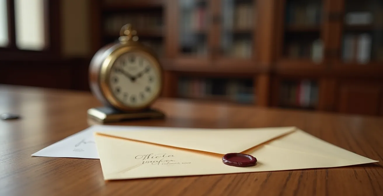 Mesa con documentos de burofax y calendario marcando plazos críticos para notificar un impago al seguro