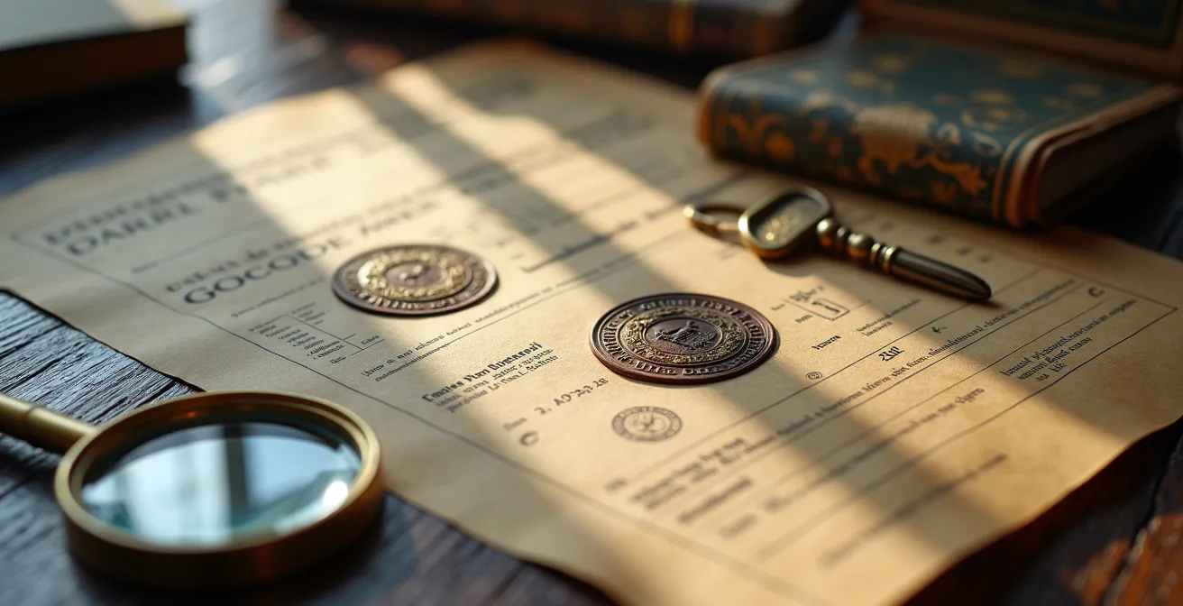 Documentos de tasación y valor catastral sobre una mesa de trabajo profesional